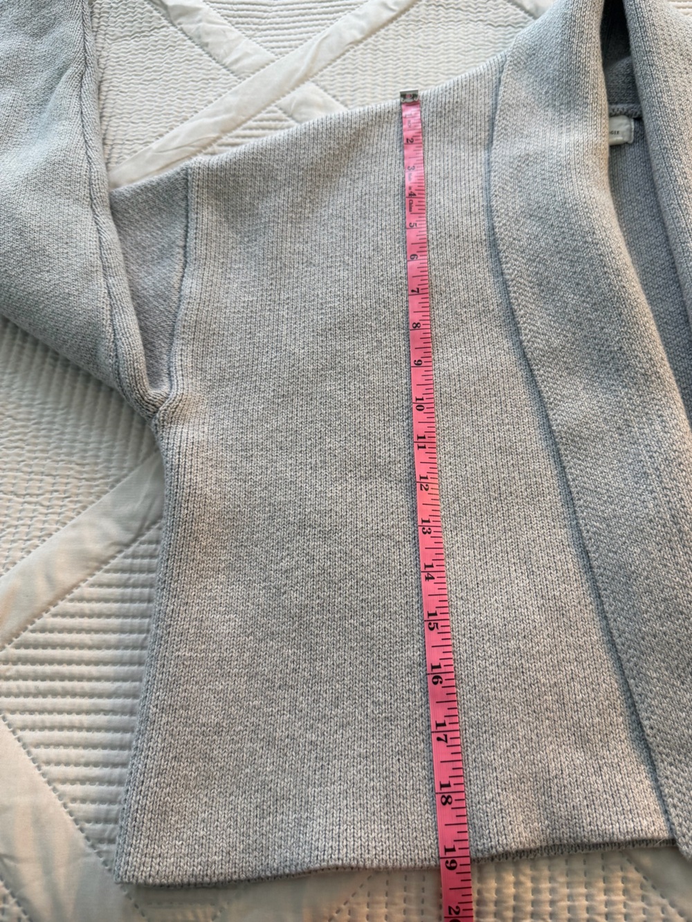 Anthropologie Cozy Gray Open-Front Women’s Yoga Cardigan One Size - Picture 7 of 9